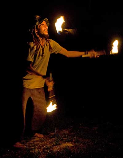 dilli village fire juggler